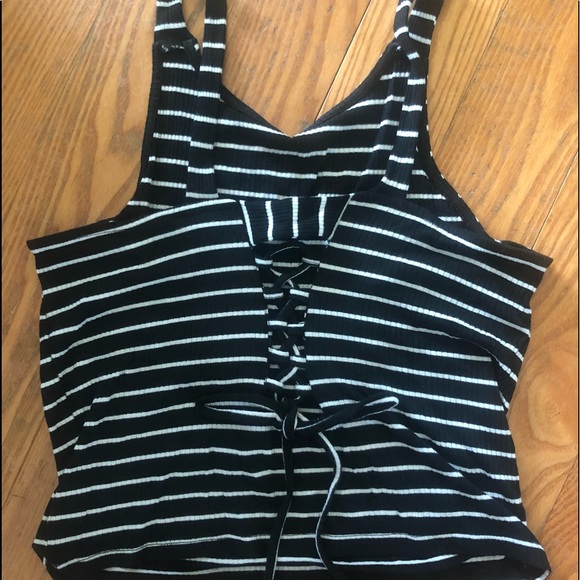 STRIPED CROP TOP - Picture 3 of 3